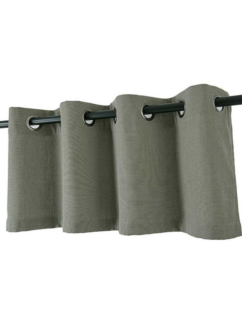Set of 2/ new Kate Aurora Oversized Grommet Top
Window Valances - Gray